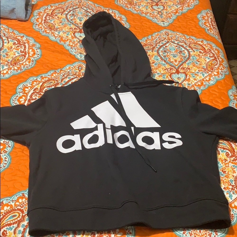 Cropped adidas hoodie
